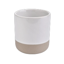 China 400ml Custom White Ceramic Lilin Jar Bulat Lilin pengilang