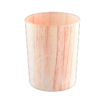 China Heißer Verkauf 8oz 10oz orangefarbener Linieneffekt Zylinderglaskerzenglas für Hochzeit Hersteller