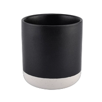 Çin black empty ceramic candle vessels for candle making - COPY - 12l4vp üretici firma