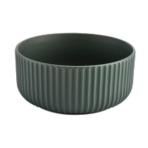 China dark green ceramic candle vessels manufacturer