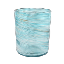 Китай Sunny Glassware синие цилиндрические стеклянные банки для изготовления свечей оптом производителя