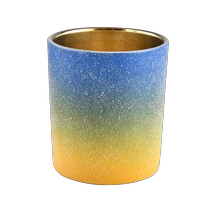 চীন বিলাসবহুল 8oz ombre শৈলী কাচের মোমবাতি জার নির্মাতা