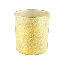 porcelana Tarros de vela de vidrio vacío esmerilado amarillo de 8 oz fabricante