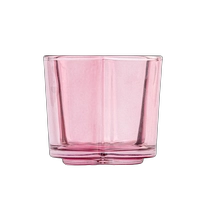 China Flower Shaped 8oz Glass Container Scented Candle Holder Wholesaling manufacturer