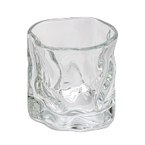 Kina Engros Customized Twisted Glas stearinlys krukke 240ml Shot Glass Krus Whisky Cup Drikkevandsglas fabrikant