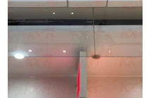 Vidrio de cortina ignífugo en el centro comercial