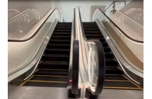 Shopping Mall Escalator Clear Glass