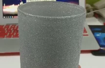 Contenitore di candela di vetro in polvere Glitter fornitore e produttori