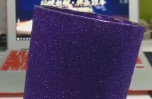 China Púrpura Glitter Pólvora Candle Holder Fábrica y Fabricante