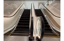 Shopping Mall Escalator Clear Glass