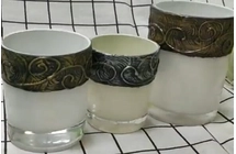 Customization White Glass Candle Holder Manufacturer In China