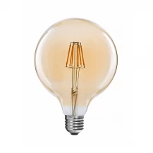 China Dimmable LED Filament light Bulbs globe G125 manufacturer