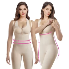China S-SHAPER Fajas Colombian Post Surgery Bodysuit With Ankle Length Support Fat Transfer Surgical Shapewear manufacturer