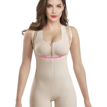 China S-SHAPER Fajas Colombian Post Surgery Girdle With Long Length Compression Support Fat Transfer Surgical Shapewear On Sale manufacturer