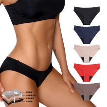 Китай S-SHAPER Essential Женские хлопковые герметичные трусы с заниженной талией Поставщик нижнего белья производителя