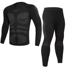 China S-SHAPER Men's Thermal Underwear Fleece Lined Performance Fleece Tactical Sports Shapewear Thermal Set manufacturer