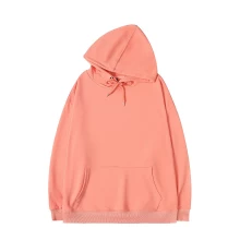China S-SHAPER Casual Hoodies for Couple Long Sleeve Solid Lightweight Pullover Tops Loose Sweatshirt with Pocket manufacturer