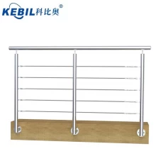 China 1.1 meter height stainless steel cable balustrade post LCH-123 of cable railing system manufacturer