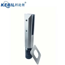 China 185mm Height Solid Core Drilled SS316 Glass Spigot for Swimming Pool Railing manufacturer