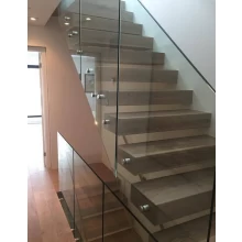 Chine acier inoxydable impasse de 2" pour le verre frameless escalier verre balcon balustrade fabricant
