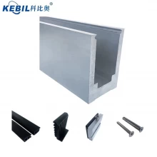 China 2020 Aluminium Basis Schuh Glasgeländer Design Balkon Rahmenloser U-Kanal 12 mm bis 21,52 mm Glasbalustrade Hersteller