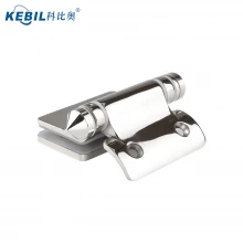 China 3/8" and 1/2" SS316 Heavy Duty Stainless Steel Glass Gate Hinges for Round Post manufacturer