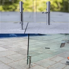 Kiina 316 stainless steel Swimming pool fence glass door stopper valmistaja