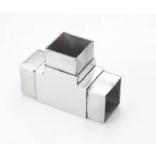 China 50x50x2mm square 3 way  tube connectors manufacturer