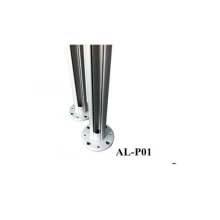 China Aluminum glass railing system 90 degree post fabrikant