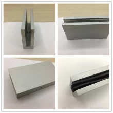 China Aluminum u channel  use for 12mm glass fencing or deck channel for balcony manufacturer
