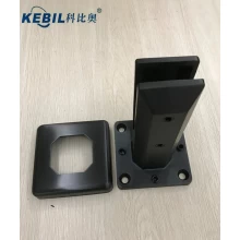 China Black Color Stainless Steel Spigot Glass Clamp for Frameless Glass Railing manufacturer