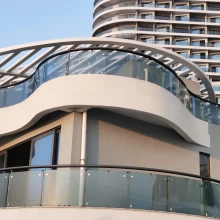 China Commercieel gebouw glazen balustrade roestvrijstalen balustrade fabrikant