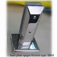 China Duplex 2205 square glass spigot for swimming pool fence,base plate friction type SBM manufacturer