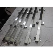 China For  stair balcony stainless steel fascia mount square glass railing system manufacturer