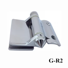 Chiny Frameless glass to wall door hinge for 8 12mm glass thickness producent