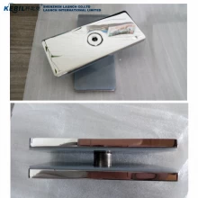 China Glass Railing Hardware Square Glass to Glass Holder Clamp manufacturer