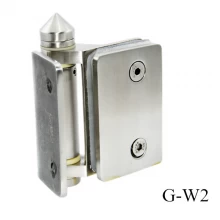 China Glass to flat wall/post stainless steel glass door hinge manufacturer
