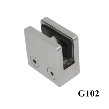 China Pesados ​​braçadeira de vidro de aço inoxidável para o vidro 8-10mm forma quadrada projeto G102 fabricante