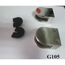 China ISO9001: 2008 Edelstahl D Glasklemme für 10-12 mm gehärtetem Glas Balustrade G105 Hersteller