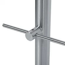 China Inox Stainless Steel Crossbar Railing Crossbar Holder Bar Connector manufacturer