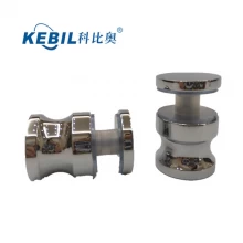 Chine Profil en aluminium de luxe / poignées de boutons de porte en verre de traction de bronze en laiton / champagne fabricant
