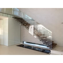 China Modern Indoor Glass Stair Railing Banister Kits manufacturer