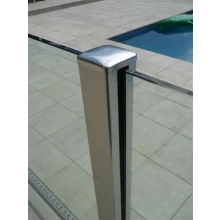 الصين Outdoor frameless aluminum railing and fittings for pool fence الصانع