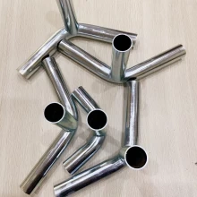 Kiina Pipe Fitting Customized Aluminum Welded Tube Connectors in 3-ways valmistaja