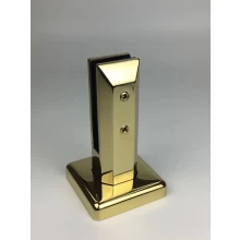China Polished Gold finish Glass Clamps, Gold Color Glass Railing Spigots manufacturer