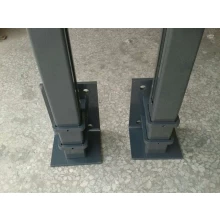 China Powder coating edge mounting aluminum post for outdoor balcony railing manufacturer