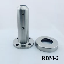 China Protective glass fence round base plate glass spigot RBM-2 manufacturer