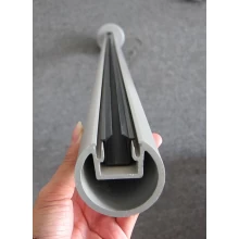 China Round and suqare pós de alumínio disponível para piscina ou varanda trilhos de vidro fabricante