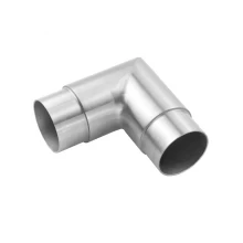 China SS304 / 316 inox ronde buis hoek connector 90 graden Casting 42.4mm 50.8mm fabrikant