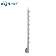 China Seitlich angebrachtes Edelstahl-Querbalken-Geländer für Treppen- / Terrassen- / Balkon-Geländer-Entwürfe Hersteller